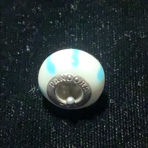 PANDORA Sterling Silver Murano glass bead Vintage